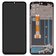 Pantalla LCD puede usarse con Oppo A15, A15s, negro, con marco, Original PRC , CPH2185, CPH2179, FPC HTF065H093