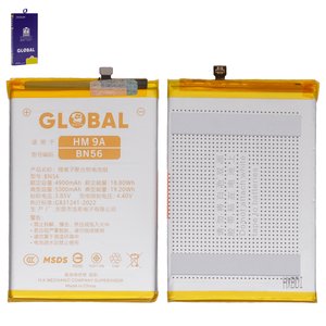 Batería Mechanic BN56 puede usarse con Xiaomi Redmi 9A, Redmi 9AT, Redmi 9C, Redmi A1, Redmi A1 Plus, Li Polymer, 3.85 V, 4900 mAh