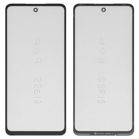 Vidrio de carcasa G+OCA PRO puede usarse con Motorola Moto E14, Moto G04, Moto G04s, Moto G24, Moto G24 Power, con película OCA, negro