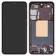 Pantalla LCD puede usarse con Samsung S921 Galaxy S24, negro, con marco, original (vidrio reemplazado)