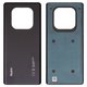 Panel trasero de carcasa puede usarse con Xiaomi Redmi Note 14 Pro 4G, negra, midnight black