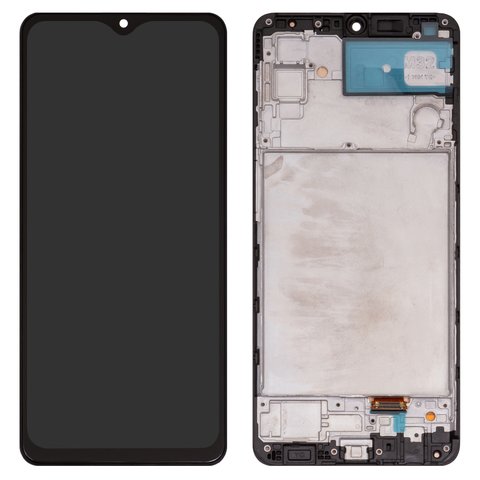 Pantalla LCD puede usarse con Samsung M325 Galaxy M32, negro, con marco, Copy, con borde ancho