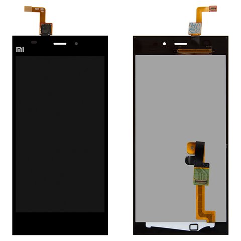 Дисплей для Xiaomi Mi 3, чорний, без рамки, Original PRC 