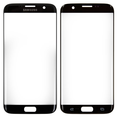 Скло корпуса для Samsung G935F Galaxy S7 EDGE, чорне