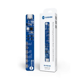 Тест кабель живлення з платою запуску батареї Sunshine SS 903 SE для Apple iPhone 11, iPhone 11 Pro, iPhone 11 Pro Max, iPhone 12, iPhone 12 mini, iPhone 12 Pro, iPhone 12 Pro Max, iPhone 13, iPhone 13 mini, iPhone 13 Pro, iPhone 13 Pro Max, iPhone 14, iPhone 14 Plus, iPhone 14 Pro, iPhone 14 Pro Max, iPhone 15, iPhone 15 Plus, iPhone 15 Pro, iPhone 15 Pro Max, iPhone 16, iPhone 16 Plus, iPhone 16 Pro, iPhone 16 Pro Max, iPhone 8, iPhone 8 Plus, iPhone SE, iPhone SE 2020, iPhone X, iPhone XR, iPhone XS, iPhone XS Max