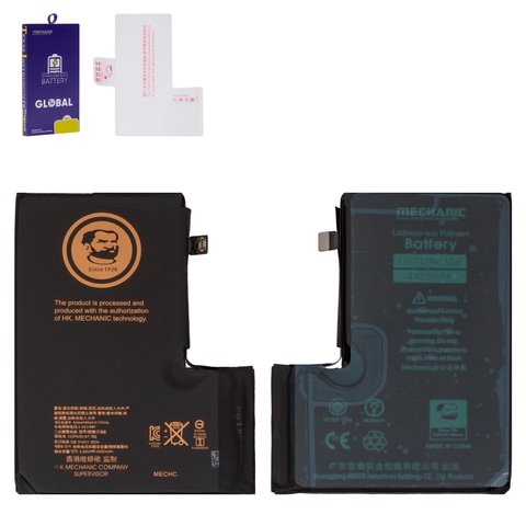 Акумулятор Mechanic для Apple iPhone 12 Pro Max, Li Polymer, 3,8 В, 4420 мАг, збільшена ємність, original IC