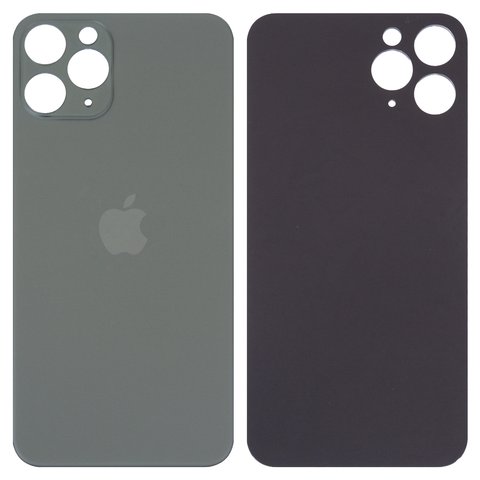 Задняя панель корпуса для iPhone 11 Pro, зеленая, не нужно снимать стекло камеры, Original PRC , big hole, matte midnight green
