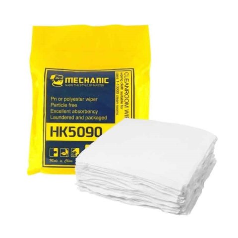 Серветка із мікрофібри Mechanic HK5090, для усунення пилу та слідів, 400 шт., 100*100 мм