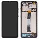 Дисплей для Xiaomi Redmi 12C, чорний, з рамкою, (Box)