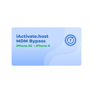 iActivate.host Обхід MDM для iPhone 5S → iPhone X