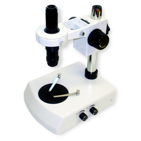 Монокулярный зум микроскоп со стереоэффектом