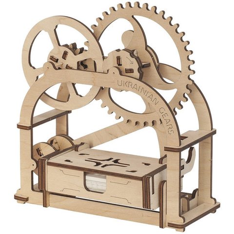 Механический 3D пазл UGEARS Шкатулка визитница