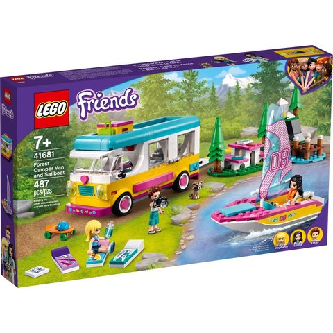 Конструктор LEGO Friends Лісовий будинок на колесах і яхта (41681)