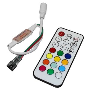 LED Controller with RF Remote Control TH2015-X-RF (RGB, WS2811, WS2812, 5 V) LED Controller with RF Remote Control TH2015-X-RF (RGB, WS2811, WS2812, 5 V)