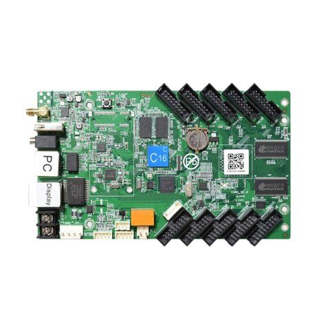 Huidu HD C16C LED Display Module Control Card 384x320, 10 x HUB75E, with Wi Fi Module